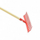 Rastrillo Metal 14T Mango Madera 120 Cm PAMACON