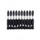 Juego 10 Puntas Destornillador PH2 PAMACON