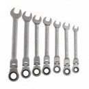 Juego 7 Pcs Llaves Combinadas Flexible Chicharra PAMACON