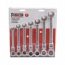 Juego 7 Pcs Llaves Combinadas Flexible Chicharra PAMACON