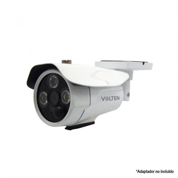 Cámara de Seguridad Ahd Cctv Tipo Bullet Alarm 2MP Aluminio VOLTEN