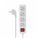 Base Multiple 4 Tomas Interruptor 3X1.5MM VOLTEN