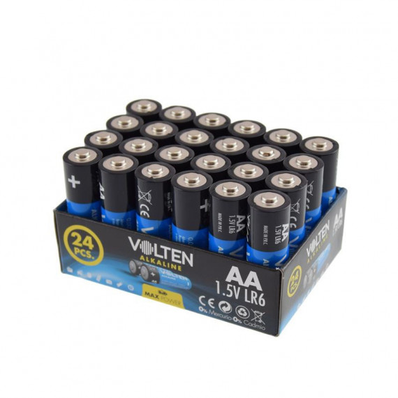 Pack 24 Pcs Pilas Alcalinas LR6/AA VOLTEN