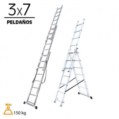 Escalera Aluminio AIRMEC (3 Tramos 3X7)