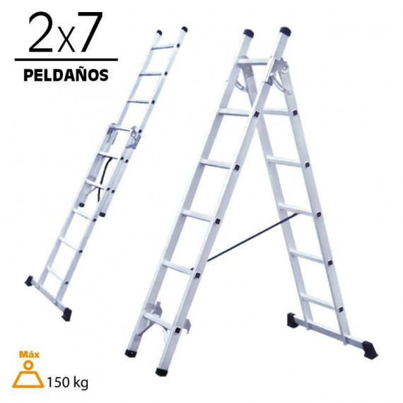 Escalera Aluminio AIRMEC (2 Tramos 2X7)
