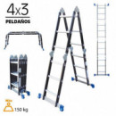 Escalera Aluminio Multiposicion AIRMEC (4X3)