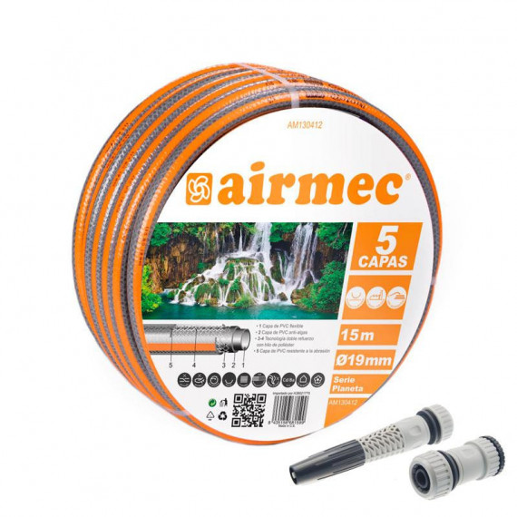 Manguera Agua 5 Capas  Serie Planeta AIRMEC 19MMX15MT