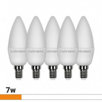 Bombillas Led Pack 5 7W C37 E14 Luz Blanca AIRMEC