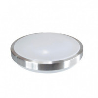 Aplique Led Techo Redondo Plata 18W Luz Fría AIRMEC