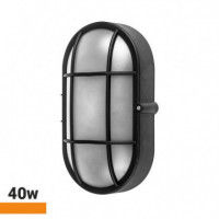 Aplique Plástico Ovalado con Rejas 40W E27 AIRMEC