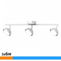 Aplique Led 3 Focos Serie Crome 3X6W AIRMEC