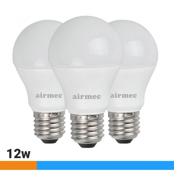 Bombillas Led Pack 3 12W A60 E27 Luz Fría AIRMEC