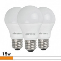 Bombillas Led Pack 3 15W A60 E27 Luz Blanca AIRMEC - Guanxe Atlantic Marketplace