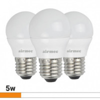 Bombillas Led Pack 3 5W G45 E27 Luz Blanca AIRMEC