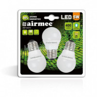 Bombillas Led Pack 3 5W G45 E27 Luz Blanca AIRMEC