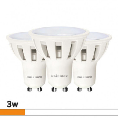 Bombillas Led Pack 3 GU10 3W Luz Blanca AIRMEC