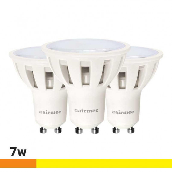 Bombillas Led Pack 3 GU10 7W Luz Cálida AIRMEC