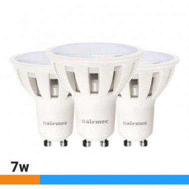 Bombilla Led Pack 3 GU10 7W Luz Fría AIRMEC