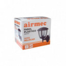 Farol Plástico Negro Serie Wall AIRMEC