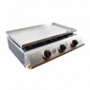 Plancha de Asar Inoxidable LARRYHOUSE 3 Fuegos