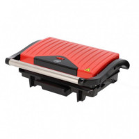 Sandwichera Roja 1.500W Placa Grill LARRYHOUSE