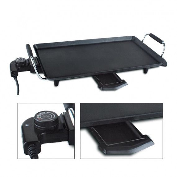 Plancha Asar Electrica 2.000W 46X26CM LARRYHOUSE