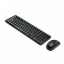Teclado+raton Wireless MK220 Negro LOGITECH
