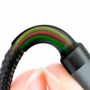 Cable Carga Rapida Slim USB Micro USB 2.4A 1 Metro Negro XO