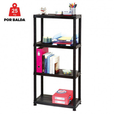 Estanteria Plastica 4 Baldas 130X61X30.5CM 25 Kgs Balda AIRMEC