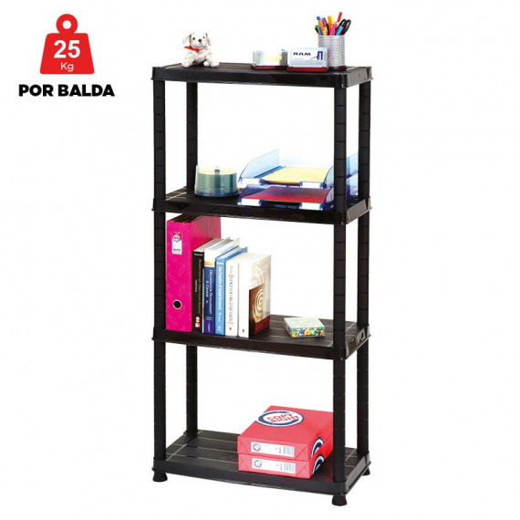 Estanteria Plastica 4 Baldas 130X61X30.5CM 25 Kgs Balda AIRMEC