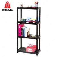 Estanteria Plastica 4 Baldas 130X61X30.5CM 25 Kgs Balda AIRMEC
