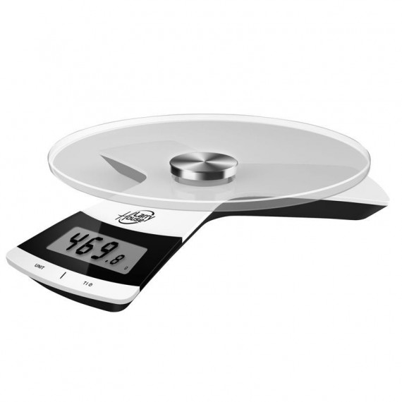Báscula de Cocina Digital 5 Kg con Plataforma Cristal Templado LARRYHOUSE