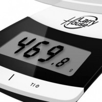 Báscula de Cocina Digital 5 Kg con Plataforma Cristal Templado LARRYHOUSE