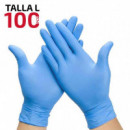 Caja Guantes Vinilo Azul Talla L 100 Pcs PAMACON