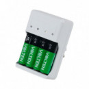 Pack Cargador + 4 Pcs Pilas Recargable 2.500MAH LR6/AA VOLTEN