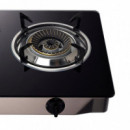 Cocina de Gas Inox con Cristal Templado AIRMEC 3 Fuegos