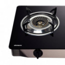 Cocina de Gas Inox con Cristal Templado AIRMEC 3 Fuegos