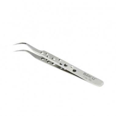 Pinza Acero Inoxidable Antideslizante Curvada BK7SASR BAKU