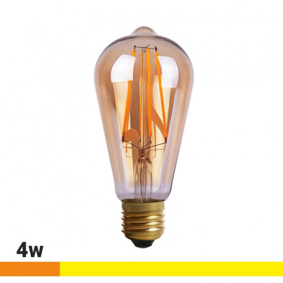 Bombilla Led Filamento E27 4W Luz Calida AIRMEC