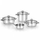 Bateria de Cocina 4 Piezas Optima 2 Acero Inoxidable MONIX