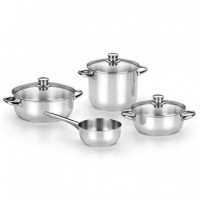 Bateria de Cocina 4 Piezas Optima 2 Acero Inoxidable MONIX