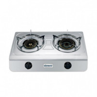 Cocina de Gas Inox AIRMEC 2 Fuegos - Guanxe Atlantic Marketplace