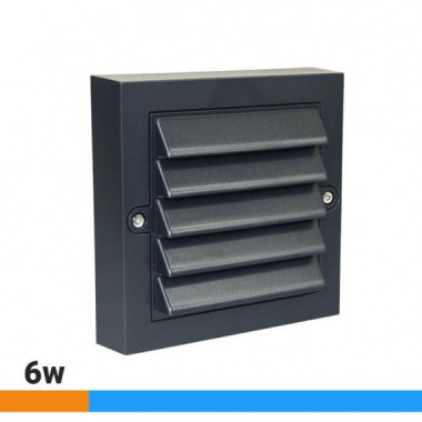 Aplique Led Cuadrado 6W Luz Fría AIRMEC