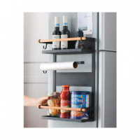 Estante de Almacenamiento Magnetico Negro LARRYHOUSE