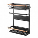 Estante de Almacenamiento Magnetico Negro LARRYHOUSE