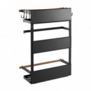 Estante de Almacenamiento Magnetico Negro LARRYHOUSE