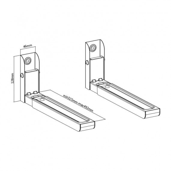Soporte Microondas 2 Piezas Extensible LARRYHOUSE - Guanxe Atlantic Marketplace
