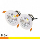 Focos de Techo Led Kit 2 Empotrables 8.5W Luz Calida AIRMEC