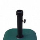 Base de Sombrilla Cuadrada Verde Serie Tulum DONNA GARDEN 11 Kg