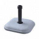 Base de Sombrilla Cuadrada Gris Serie Tulum DONNA GARDEN 11 Kg